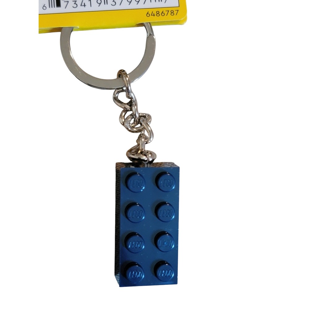 LEGO Blue Brick Keychain Dark Blue New 854237 Classic Accessory